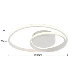 Lindby LED-loftlampe Emisua, hvid, CCT, dæmpbar