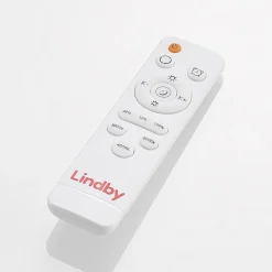 Lindby LED-loftlampe Emiva, 50 cm, CCT, fjernbetjening, træ