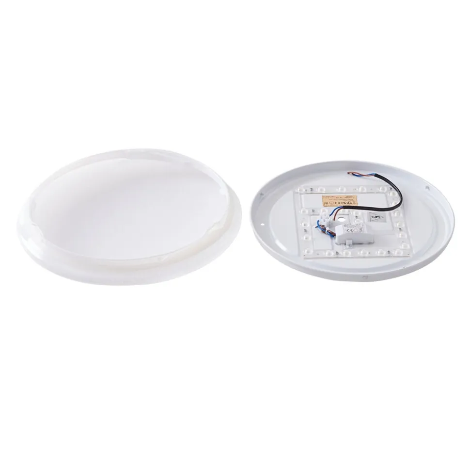 Lindby LED-loftlampe Eovi, Ø 33 cm, hvid, 4.000 K