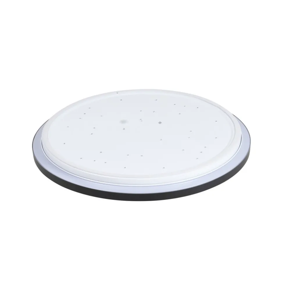 Lindby LED-loftlampe Essina, sort, metal, CCT, dæmpbar.