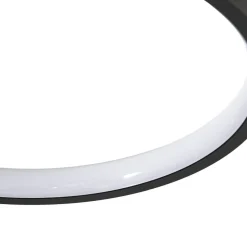 Lindby LED-loftlampe Evengeline, sort, aluminium, 88 cm