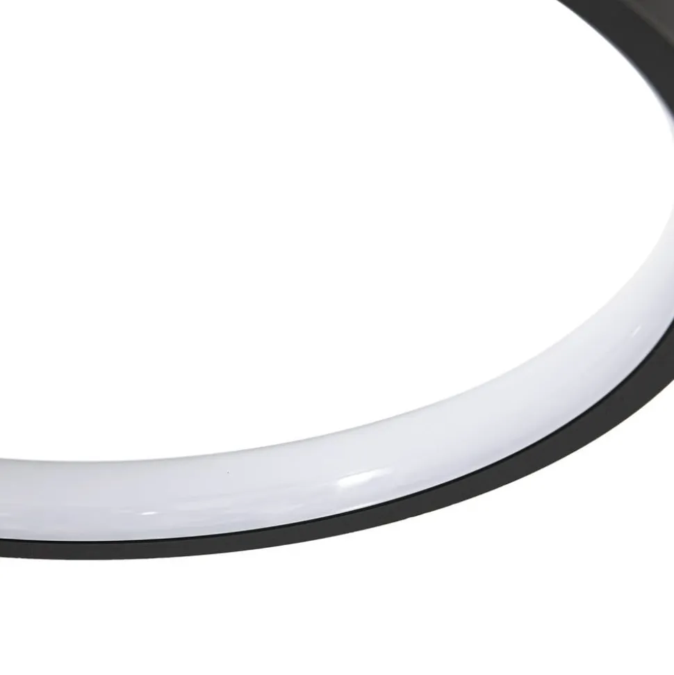 Lindby LED-loftlampe Evengeline, sort, aluminium, 88 cm