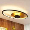Lindby LED-loftlampe Feival, 73 cm, rust/guld, dæmpbar