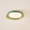 Lindby LED-loftlampe Florie, grøn, metal, Ø 40 cm