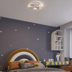 Lindby LED-loftlampe Gaios Ø 38 cm, blå, CCT, dæmpbar