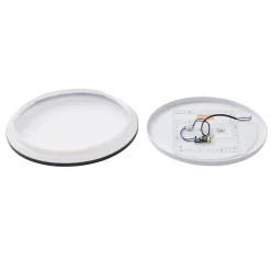 Lindby LED-loftlampe Glane, Ø 38 cm, sort/hvid, IP44