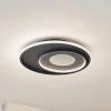Lindby LED-loftlampe Inessa, Ø 51 cm, sort, CCT, dæmpbar