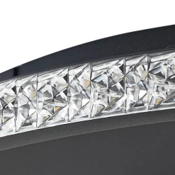 Lindby LED-loftlampe Inessa, Ø 51 cm, sort, CCT, dæmpbar