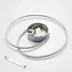 Lindby LED-loftlampe Joline, Ø 45 cm, krystaller, metal