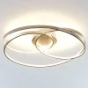 Lindby LED-loftlampe Joline, Ø 60 cm, nikkelfarvet, metal