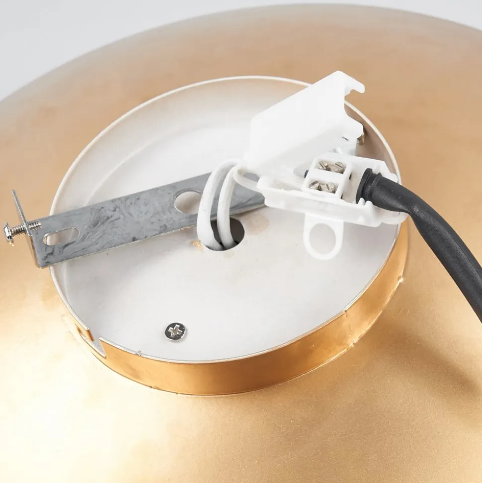 Lindby LED-loftlampe Keti, Ø 35 cm, guld, rund, metal