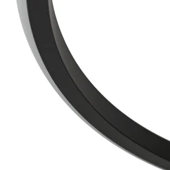 Lindby LED-loftlampe Kyron, sort, aluminium, dæmpbar, Ø45cm