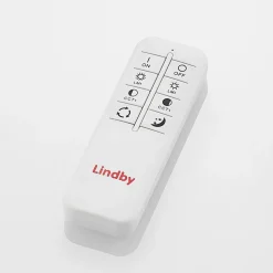 Lindby LED-loftlampe Lanira, Ø 30 cm, træ, fjernbetjening, CCT