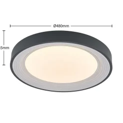 Lindby LED-loftlampe Lindum, RGB, CCT, fjernbetjening, dæmpbar