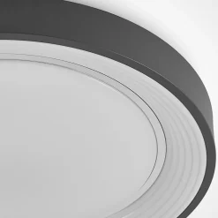 Lindby LED-loftlampe Lindum, RGB, CCT, fjernbetjening, dæmpbar