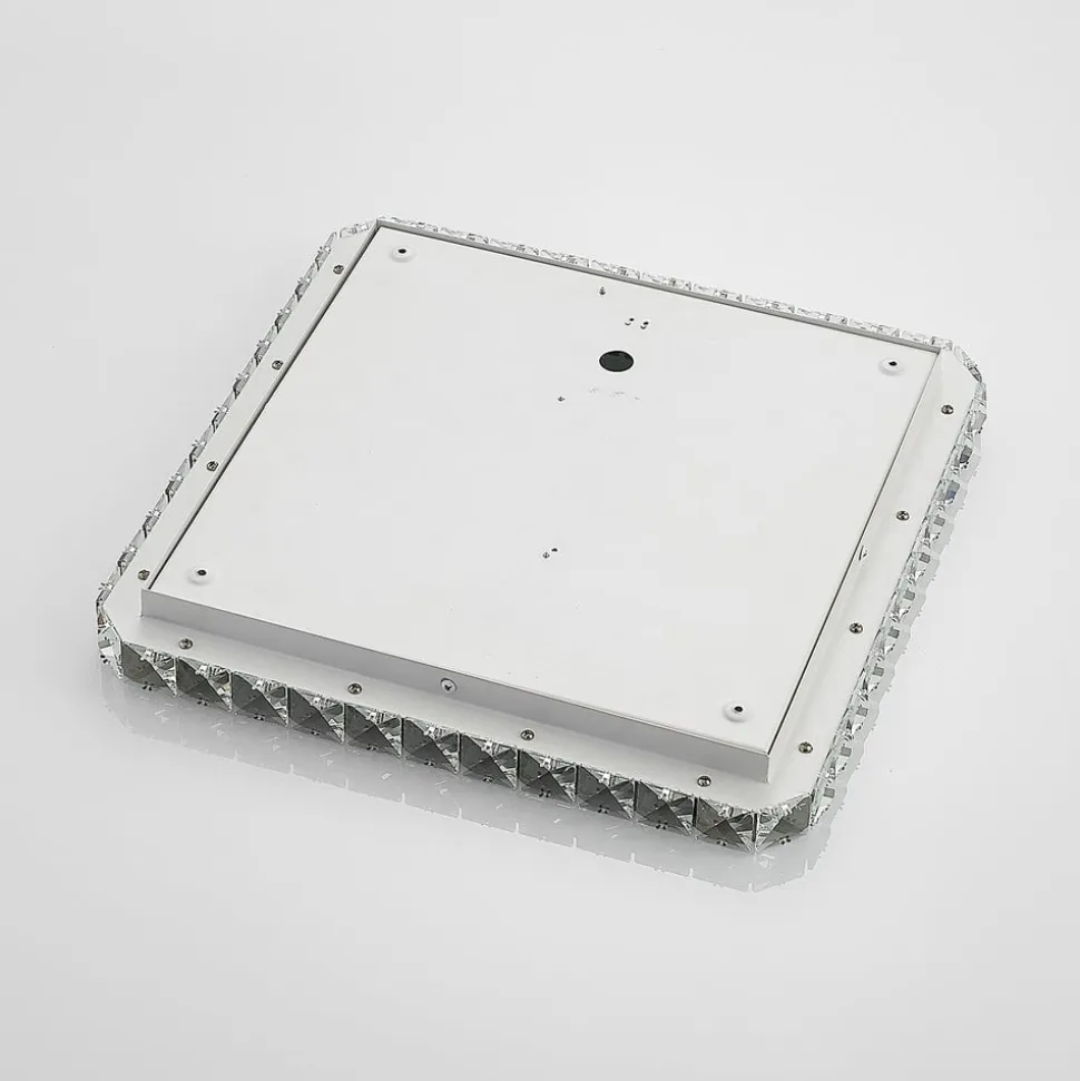 Lindby LED-loftlampe Lorand, krystaller, CCT, fjernbetjening