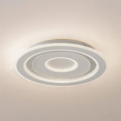 Lindby LED-loftlampe Lorvik, Ø 40 cm, hvid, CCT, dæmpbar