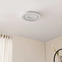Lindby LED-loftlampe Lorvik, Ø 40 cm, hvid, CCT, dæmpbar