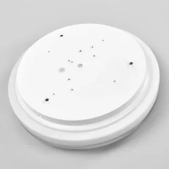 Lindby LED-loftlampe Lyss, Ø 34 cm, kromfarvet, IP44