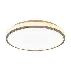 Lindby LED-loftlampe Lyss, Ø 40 cm, kromfarvet, IP44
