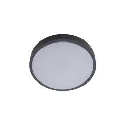 Lindby LED-loftlampe Manala, betongrå, RGB, CCT, fjernbetjening