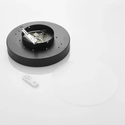 Lindby LED-loftlampe Milada, sort, CCT, fjernbetjening