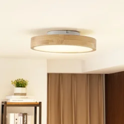 Lindby LED-loftlampe Milada, eg, CCT, fjernbetjening