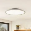 Lindby LED-loftlampe Narima, 4.000 K, Ø 50 cm, sølv