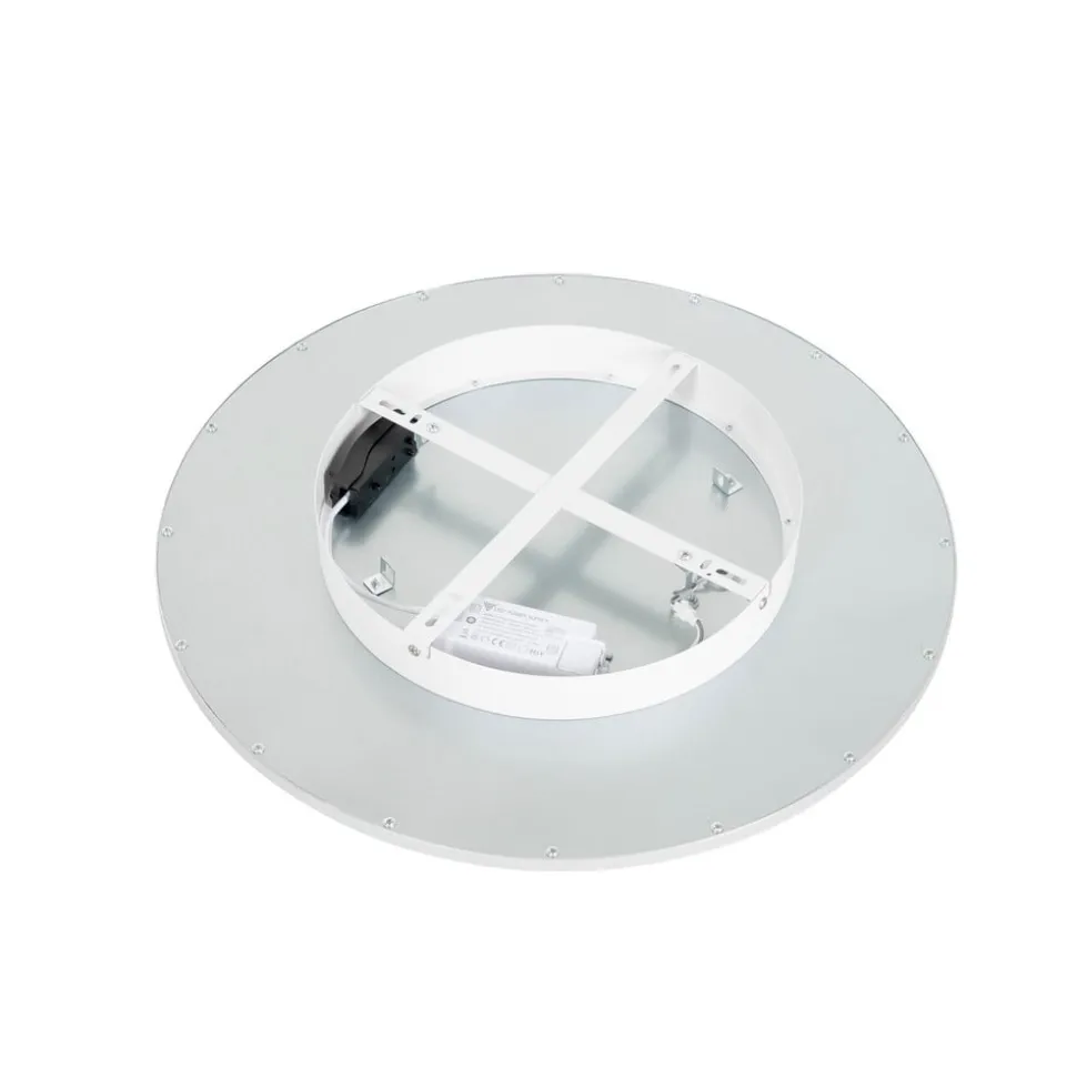 Lindby LED-loftlampe Narima, 4.000 K, Ø 50 cm, sølv