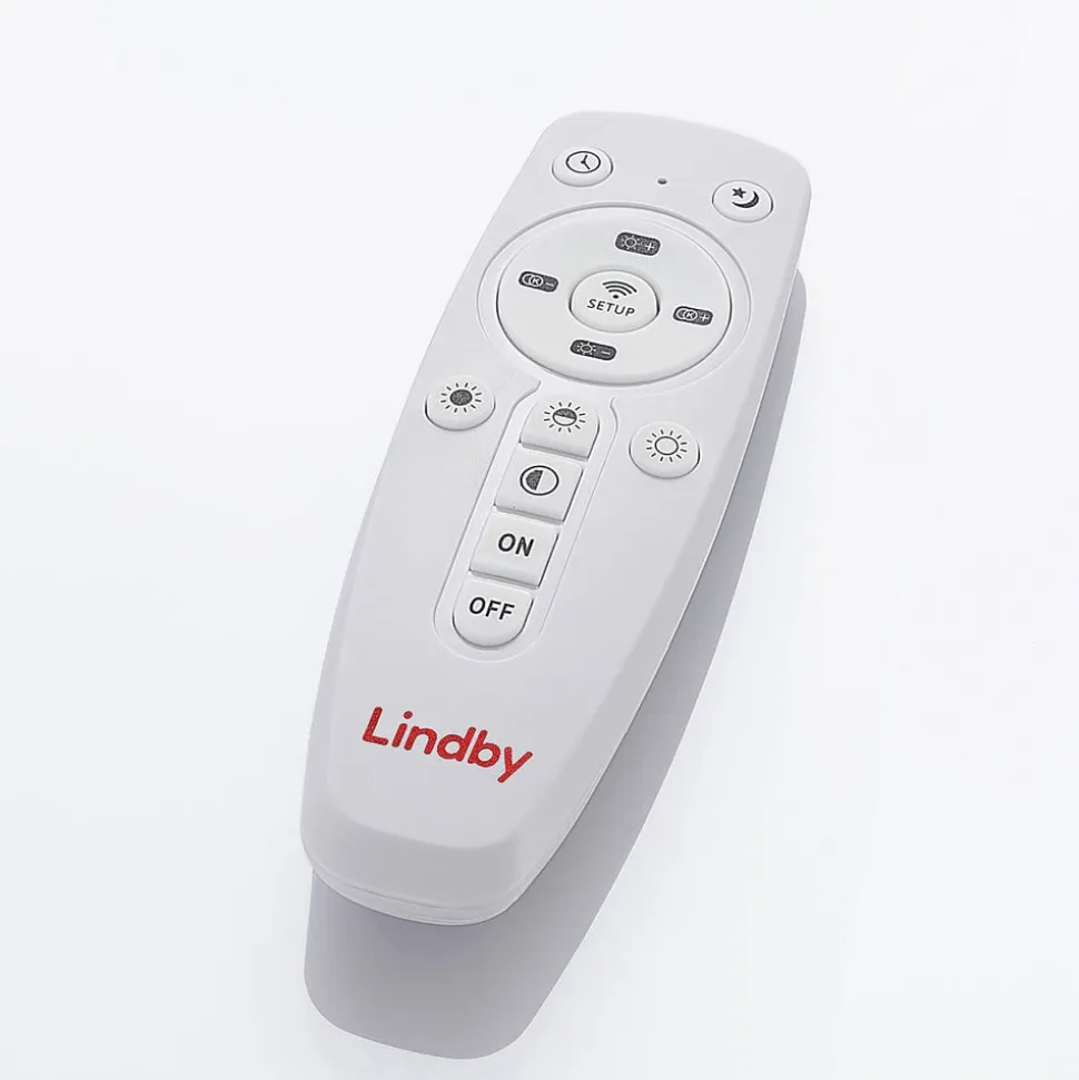 Lindby LED-loftlampe Narima, CCT, Ø 80 cm, sølv