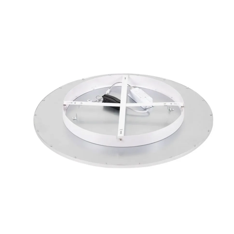 Lindby LED-loftlampe Narima, 4.000 K, Ø 60 cm, sølv