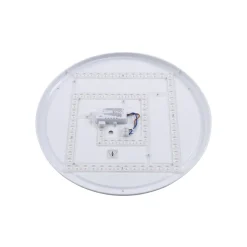 Lindby LED-loftlampe Orbi, 48 cm, blå/hvid, plast
