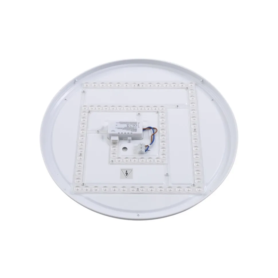 Lindby LED-loftlampe Orbi, 48 cm, blå/hvid, plast