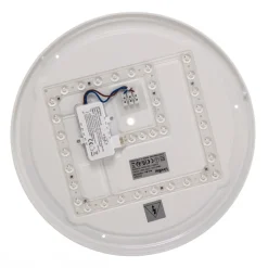 Lindby LED-loftlampe Orbi, 38 cm, blå/hvid, plast