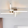 Lindby LED-loftlampe Patrik, 59 cm, 4 lyskilder, krom, IP44