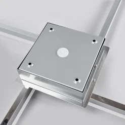Lindby LED-loftlampe Patrik, 59 cm, 4 lyskilder, krom, IP44