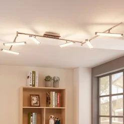 Lindby LED-loftlampe Pilou, 6 lyskilder, dæmpbar, krom