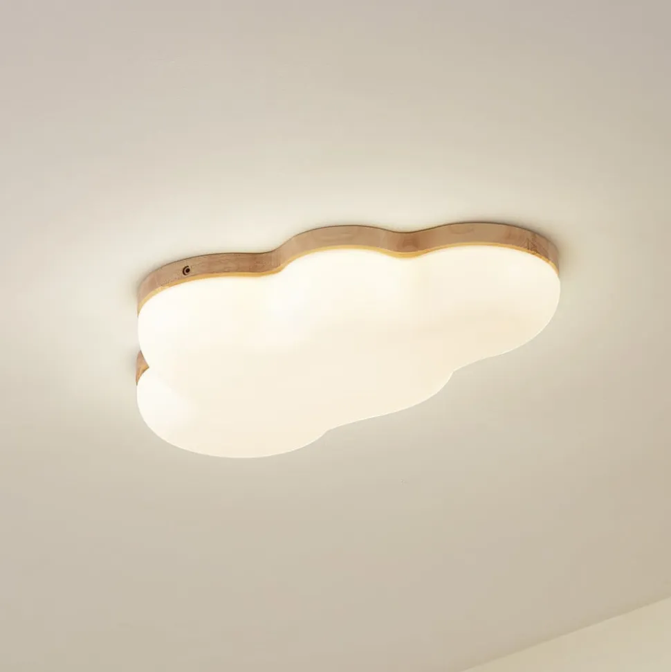 Lindby LED-loftlampe Pilvi, plast, sky, 50 cm