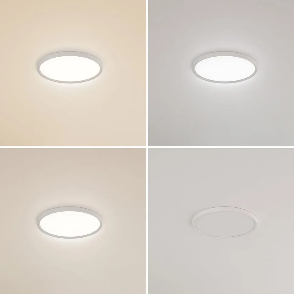 Lindby LED-loftlampe Pravin, Ø 40 cm, CCT, hvid