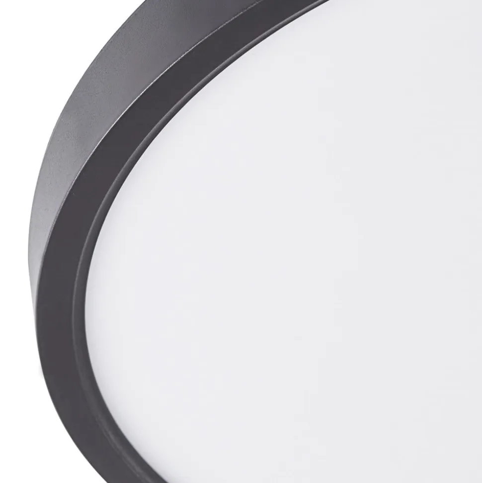 Lindby LED-loftlampe Pravin, Ø 23 cm, CCT, sort