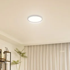 Lindby LED-loftlampe Pravin, Ø 30 cm, CCT, hvid