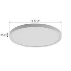 Lindby LED-loftlampe Pravin, Ø 30 cm, CCT, hvid