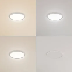 Lindby LED-loftlampe Pravin, Ø 30 cm, CCT, hvid