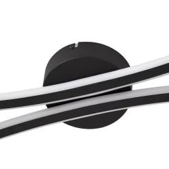 Lindby LED-loftlampe Ravion, 90 cm, sort, 3.000 K
