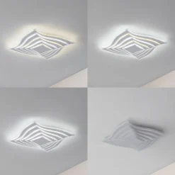 Lindby LED-loftlampe Rebeka, 47x47cm, CCT, fjernbetjening