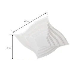 Lindby LED-loftlampe Rebeka, 47x47cm, CCT, fjernbetjening