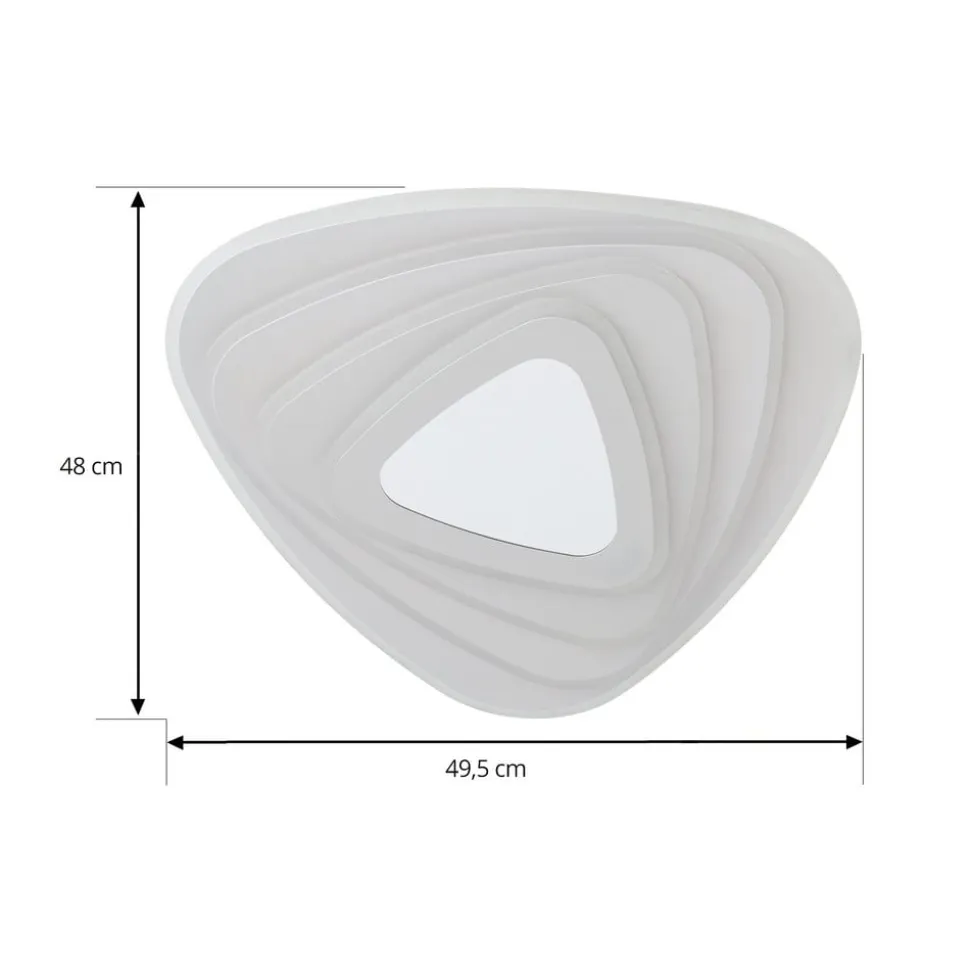Lindby LED-loftlampe Rebeka, 48x49cm, CCT, fjernbetjening