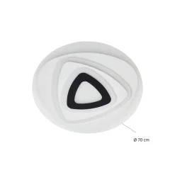 Lindby LED-loftlampe Rebeka, Ø 70 cm, CCT, fjernbetjening