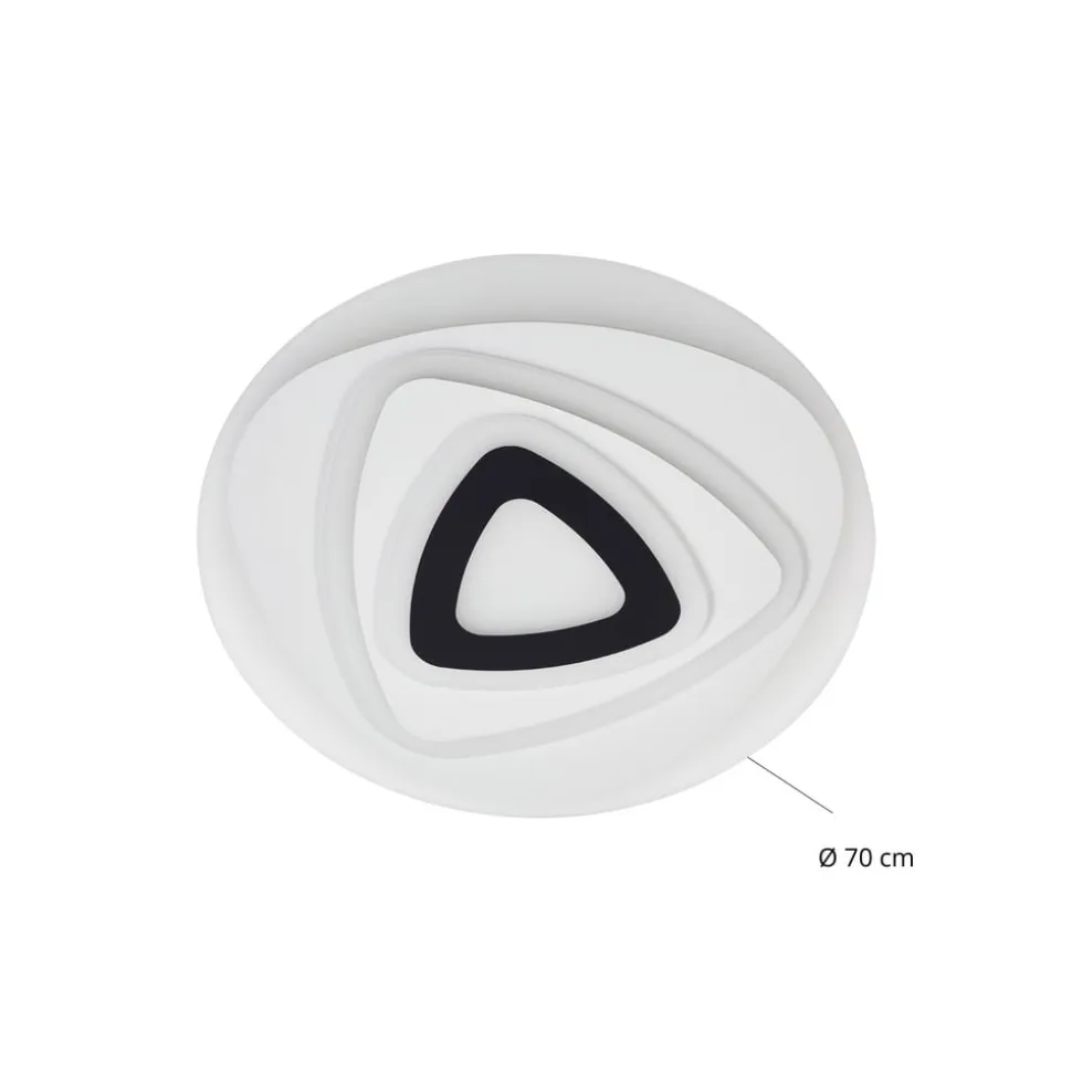 Lindby LED-loftlampe Rebeka, Ø 70 cm, CCT, fjernbetjening