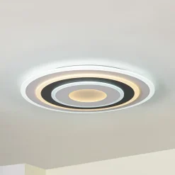 Lindby LED-loftlampe Rebeka, rund, Ø 70 cm, CCT, dæmpbar